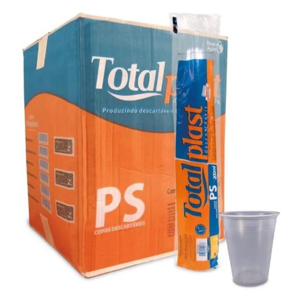 Copo 200ml Transp PP 2500UN
